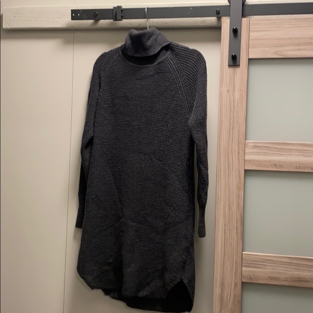 Turtleneck knit sweater dress